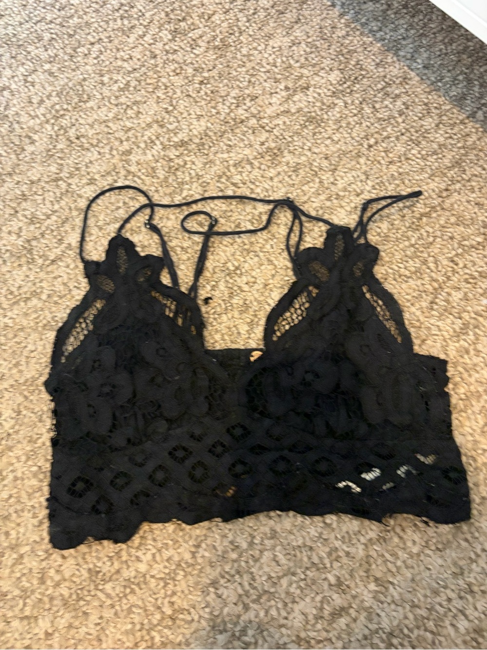 Free people Adele black bralette
